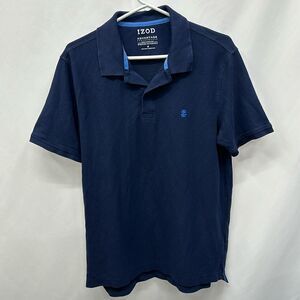 IZOD Men's Regular Fit Advantage Performance Short Sleeve Solid Polo sz M